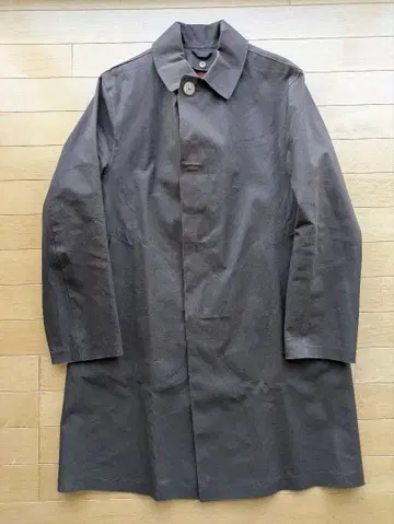 MACKINTOSH 고무 코트 다크 브라운 38 라이너 포함