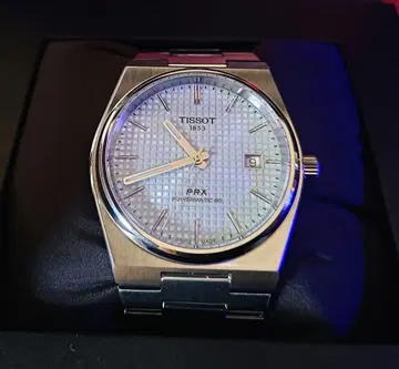 티쏘 PRX 라이트 블루 자동 와인딩 40mm