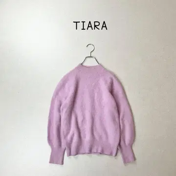 TIARA 심플 모크넥 니트 스웨터 멜로즈