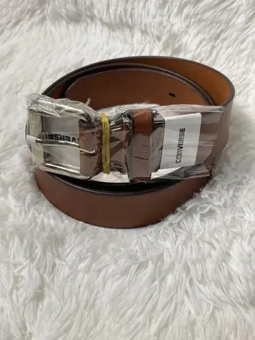 새상품급 CONVERSE 컨버스 천연 가죽 벨트 브라운 전체 길이 115