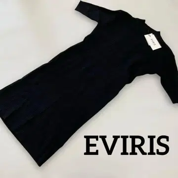 새상품 EVRIS 니트 미니 원피스 등 트임 디자인 #3235