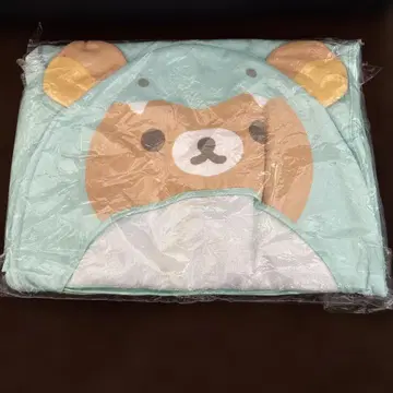 리락쿠마 후드 부착 타월 케이프 120cm