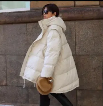 마차트 인기 오버 사이즈 2way 다운 베스트 코트