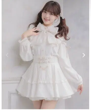 ROJITA 허리 리본 디자인 스커트 양산형