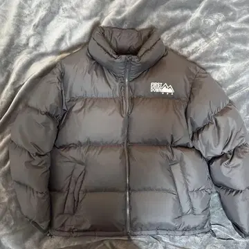 FIRST DOWN 다운 자켓 버블 다운 블랙