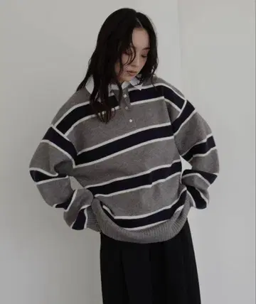 hellam 보더 라거 폴로 니트