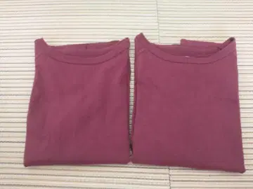 다나파눌 티셔츠 2장 세트 보르도