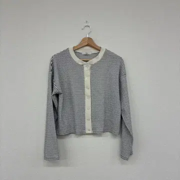 Discoat 스트라이프 긴팔 가디건 프리 사이즈
