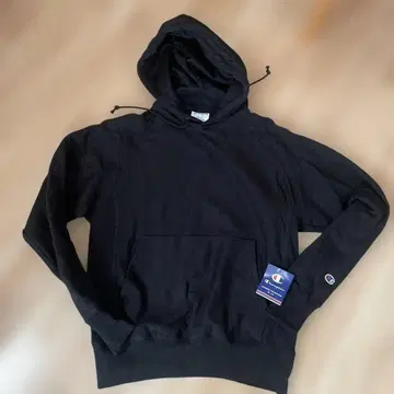 챔피언 리버스 위브 후드티 L 블랙