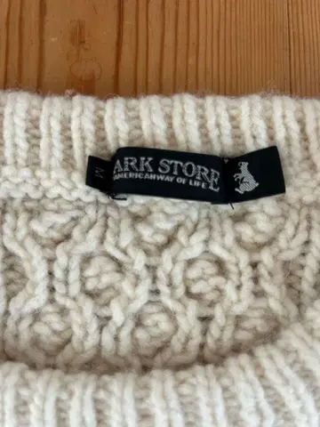 MARK STORE 아이보리 케이블 니트 스웨터