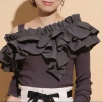 마이 스트라다 오프숄더 니트