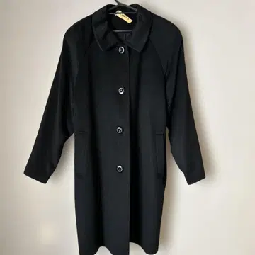 캐시미어 (퓨어 캐시미어) 100% 블루 폭스 사용 롱 코트