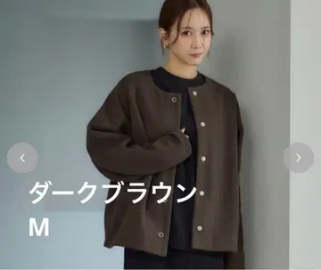 시마무라 다나카 리나 mysa 퍼 가디건 다크 브라운 M
