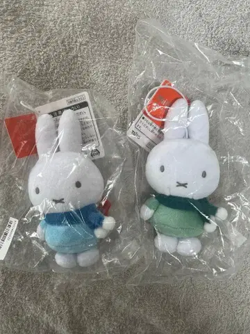 미피 봉제 인형 마스코트 모자 꽁지 머플러 2세트