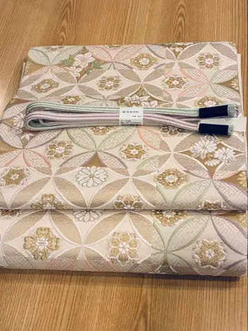 꽃무늬 자수 후쿠로 오비 허리띠 포함