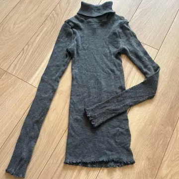 [ sov. ] 그레이 터틀넥 니트