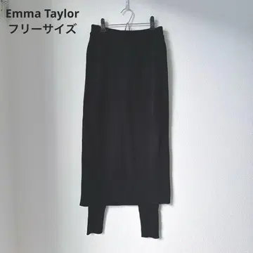 프리 사이즈 Emma Taylor 에마 테일러 레이어드 니트 스커트 팬츠