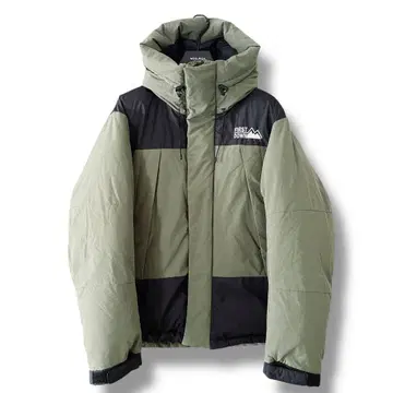 새상품급 FIRST DOWN 다운 자켓 카키 바이컬러 L 사이즈 블랙