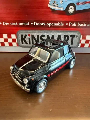 FIAT 500 (친첸토) 풀백식 미니카 [블랙]