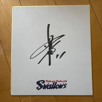 도쿄 야쿠르트 스왈로스 오카와 투수 11번 사인 색지
