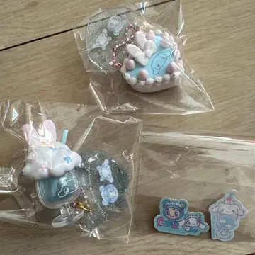 산리오 메조피아노 시크릿 참 블루 베리에짱 시나몬 세트