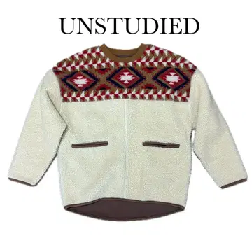 UNSTUDIED 보아 플리스 오버 네이티브 치마요 패턴