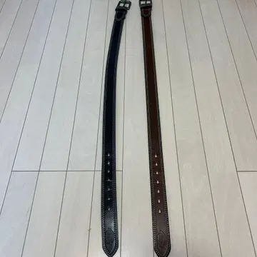 Dickies 가죽 벨트 블랙 브라운 2개 세트