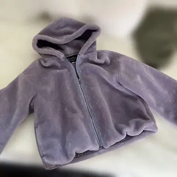 Another Edition 퍼플 숏 기장 보아 점퍼 M