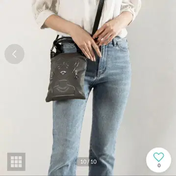 PrimuFiore 메탈 레이디 미니백 그레이 백