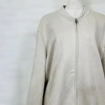 ZARA 아이보리 집업 블루종 XL