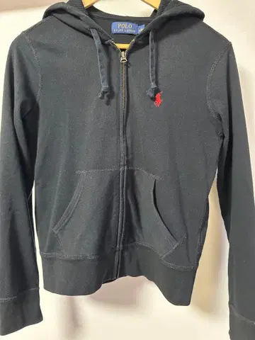 랄프 로렌 블랙 후드티 S