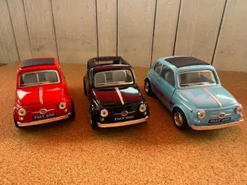 [ 3대 세트 ] FIAT 500 (친퀘첸토) 풀백식 미니카