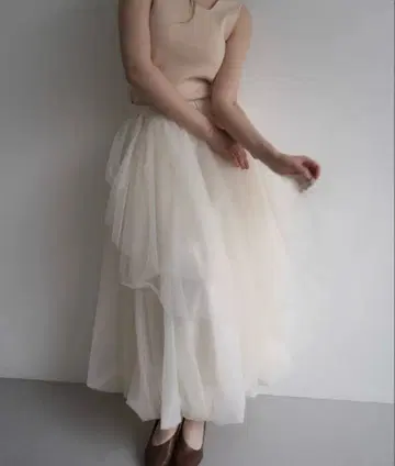 Acka tiered tulle skirt