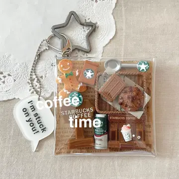 가챠 파우치 커피 타임 진저 브레드 쿠키 카페 디저트