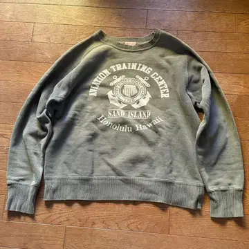 WHITESVILLE 프리덤 슬리브 탄력 리브 빈티지 맨투맨