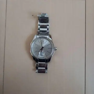 Calvin Klein 실버 아날로그 시계