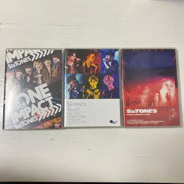 SixTONES 라이브 DVD, Blu-ray 총 3세트