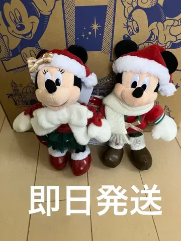 디즈니 2025 크리스마스 미키&미니 봉제 인형 배치