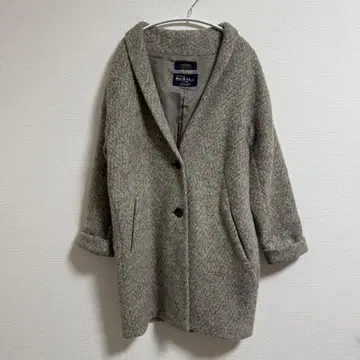 [ 저널 스탠다드 레리움 ] 코트 그레이 울 혼방 심플