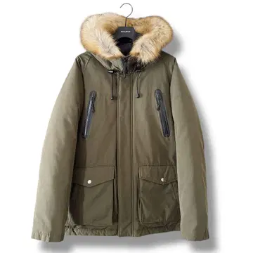 미사용급 SCHOTT 슈노켈 다운 자켓 카키 올리브 L 사이즈