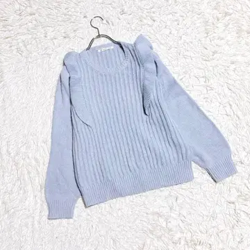 [ 마제스틱 레곤 ] 프릴 니트 ( F ) 스웨터 긴팔 무지