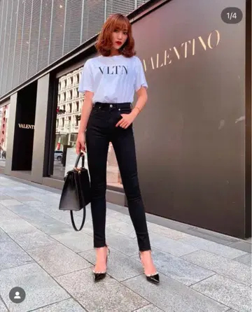 셰리에 블랙 스키니 데님