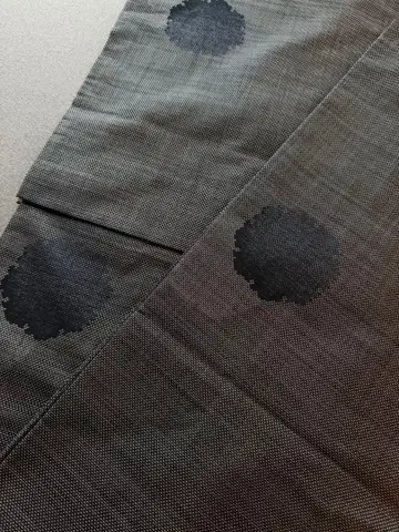 오시마 명주 코몬 시크 눈꽃 무늬