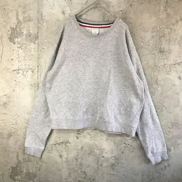 B903 구제 의류 트레이닝복 맨투맨 그레이 무지 90s Y2K