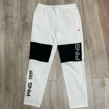 [ 미사용품 ] PING 남성 바지 L 화이트/블랙