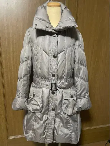 다운 자켓 다운 코트 벨트 포함 롱 코트 경량 새상품급