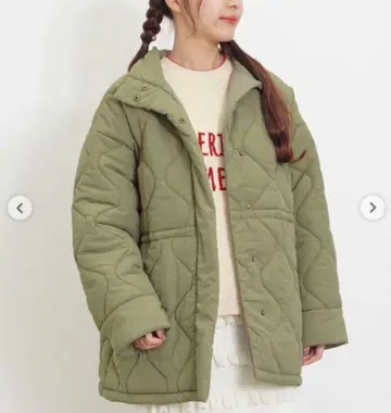 사만사 모스모스 sm2 허리 드로스트 퀼트 코트 미사용