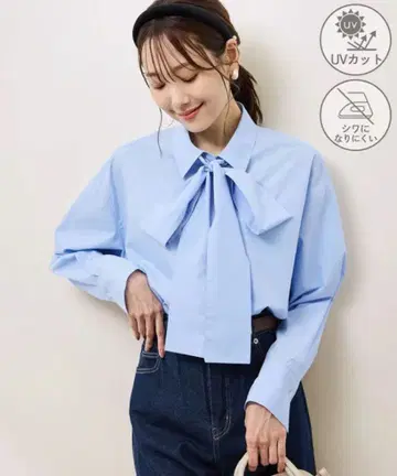 로페피크닉 보타이 포함 레귤러 셔츠