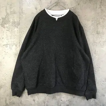 B904 구제 의류 트레이닝복 맨투맨 차콜 화이트 90s Y2K