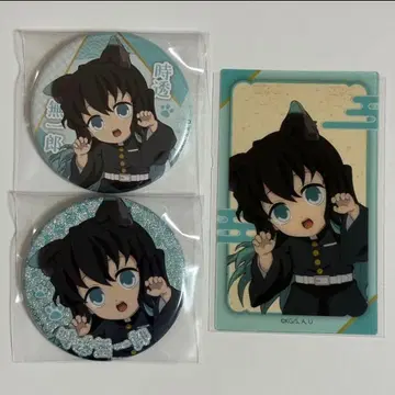 귀멸의 칼날 난자타운 토키토 무이치로 캔뱃지 노멀 레어 클리어 카드